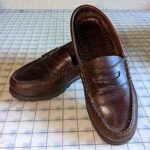 Vintage Brown Leather Penny Loafer Comfort